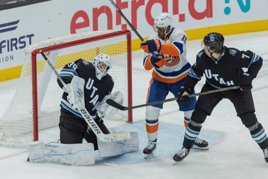 Connor Ingram left Utah Hockey Club to grieve his mother’s death. He made his return Saturday.