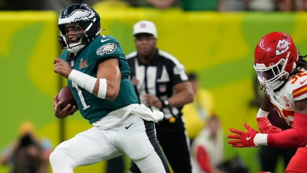 What did Eagles QB Jalen Hurts tell his teammates the night before Super Bowl LIX?