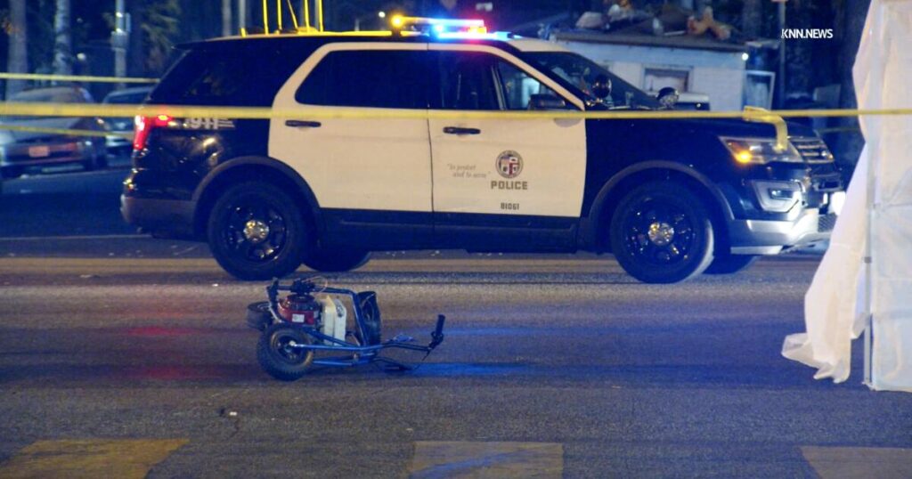 Boy on pocket bike dies in L.A. crash that wedges bike into car