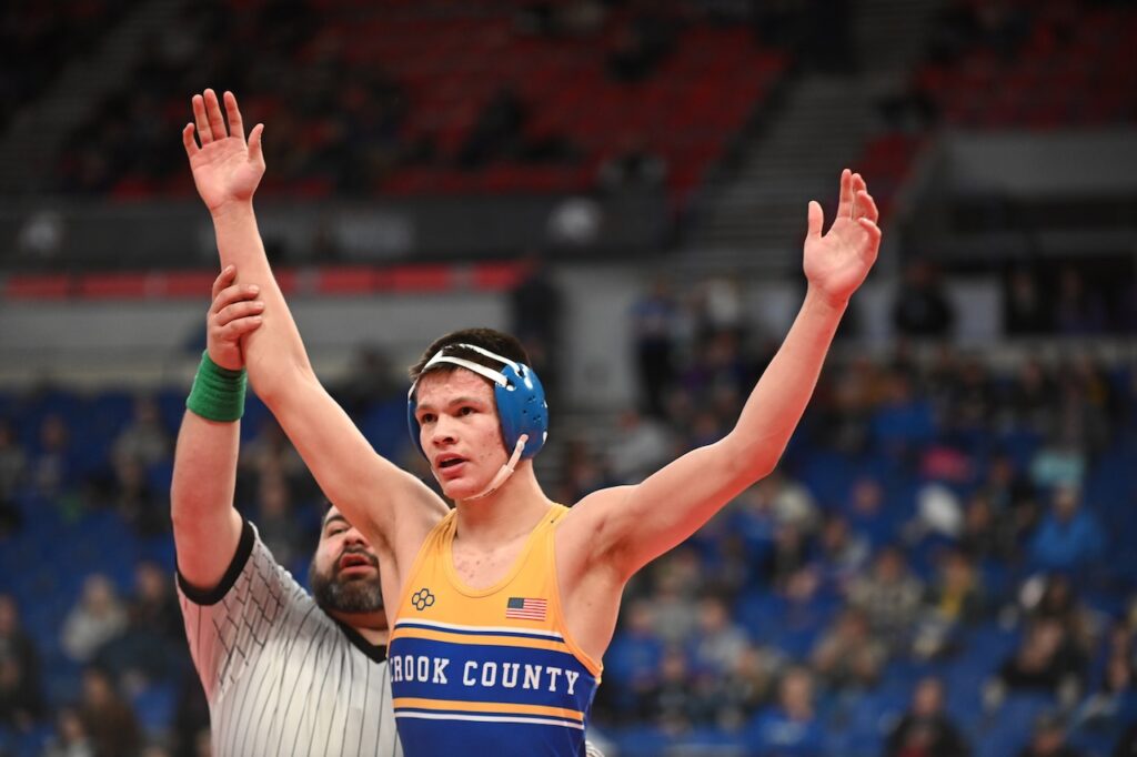 Crook County’s Gavin Sandoval wins third title as Cowboys win first team gold in 7 years