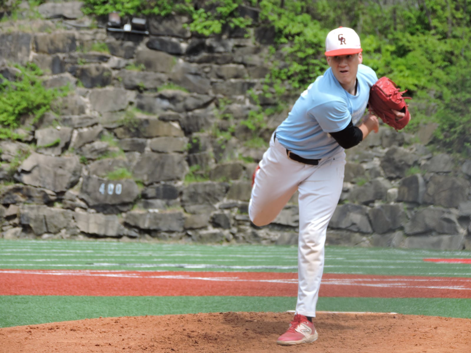 Zachary Silberstein of Glen Rock throws a pitch