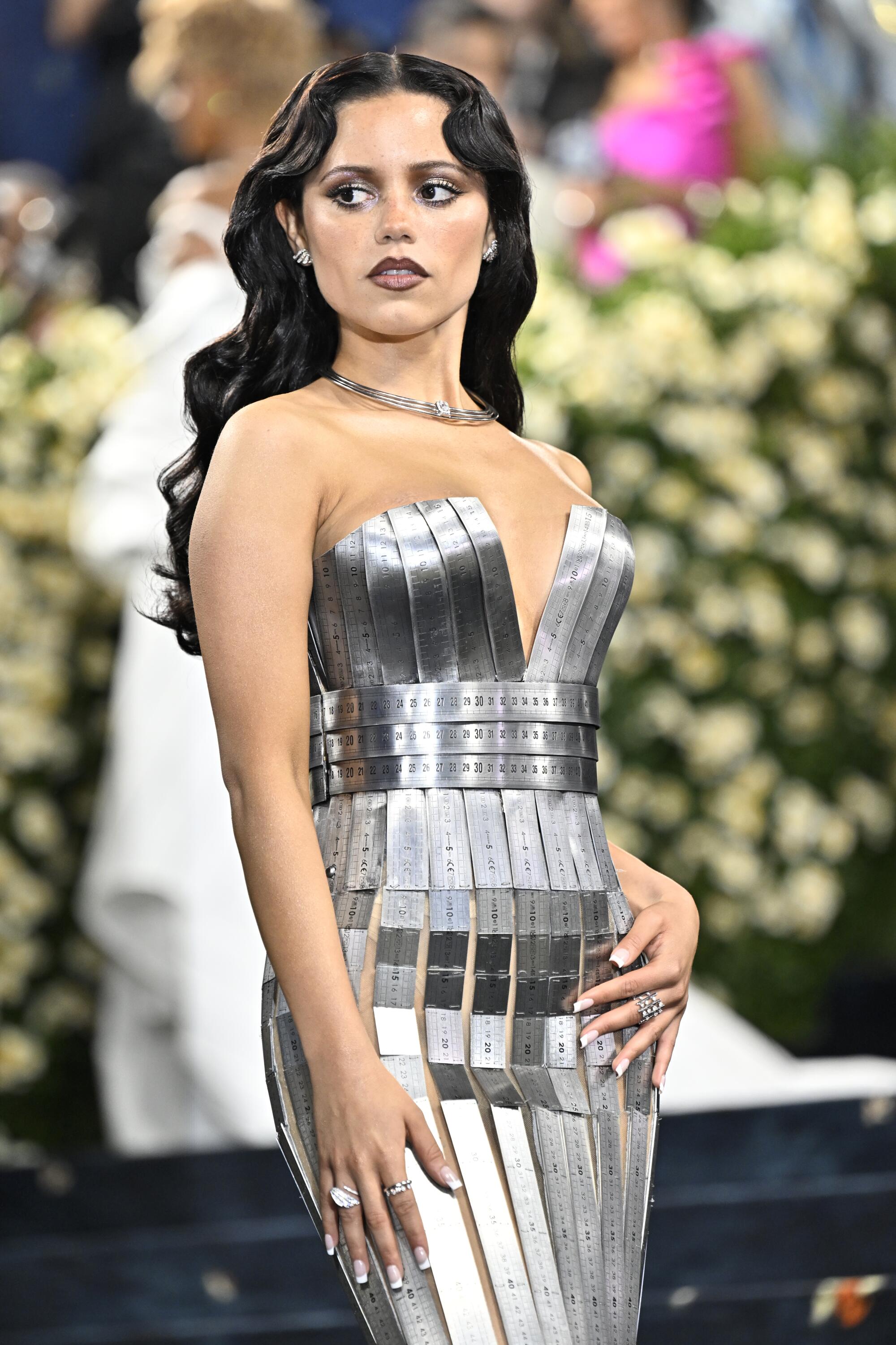 Jenna Ortega attends The Met gala celebrating the opening of the "Superfine: Tailoring Black Style"