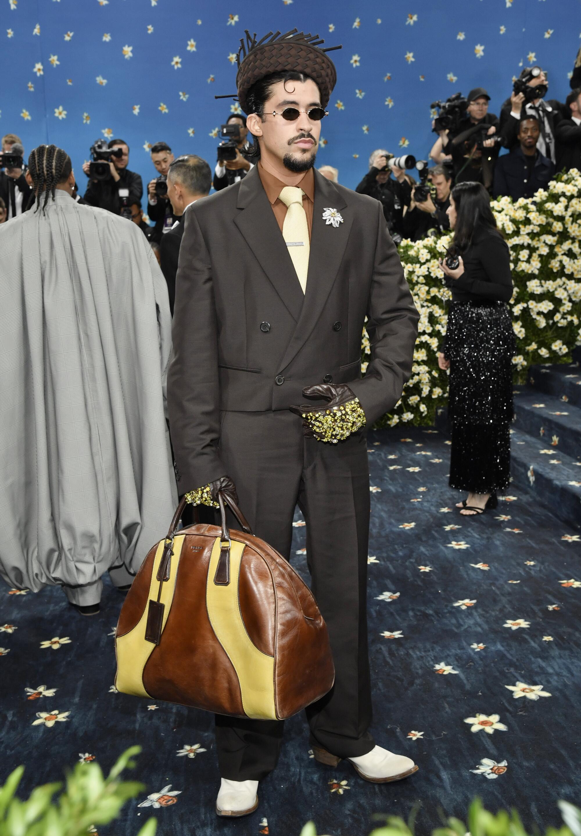 Bad Bunny attends The Met gala celebrating the opening of the "Superfine: Tailoring Black Style" exhibition on May 5, 2025.