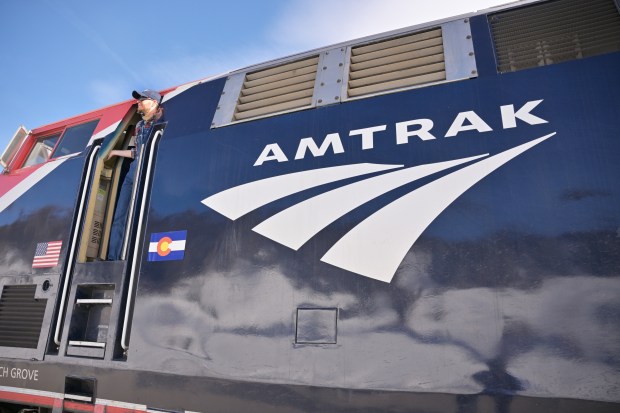 Amtrak Locomotive Engineer Davis Grilley looks out from The Winter Park Express after making the trip from Denver Union Station to Winter Park on Friday, Dec. 20, 2024. (Photo by Hyoung Chang/The Denver Post)