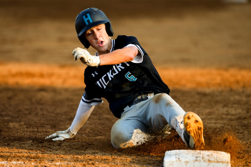Photos: Hickory baseball lights up scoreboard