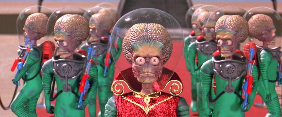 Catch "Mars Attacks!," Tim Burton's homage to 1950s sci-fi, on Friday and Sunday at t ...