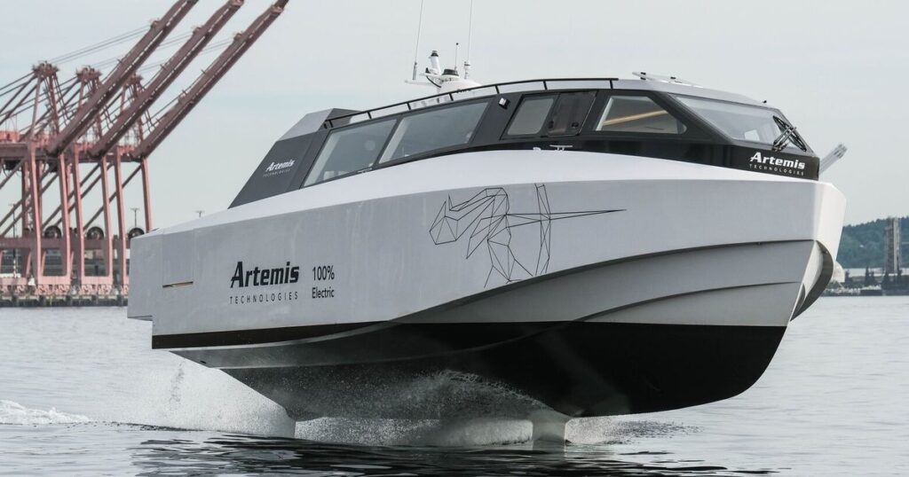 A peek into the future as ‘foil’ ferries take flight