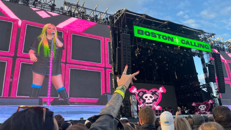 Avril Lavigne at Boston Calling 2025.
