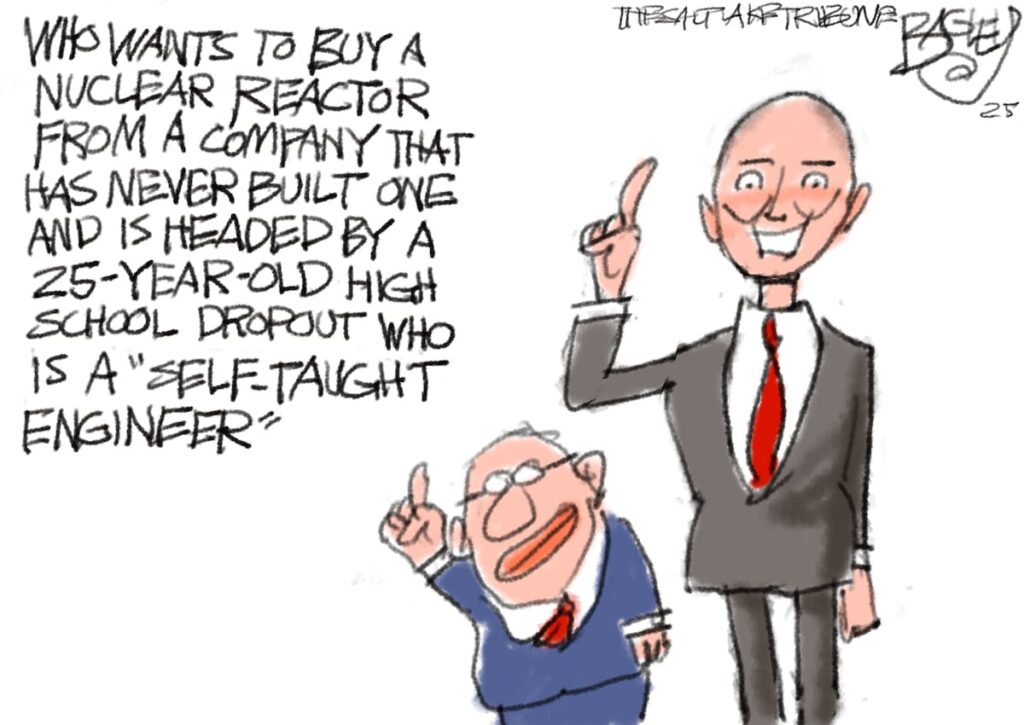 Check out Pat Bagley's latest cartoon: It’s Not Rocket Science