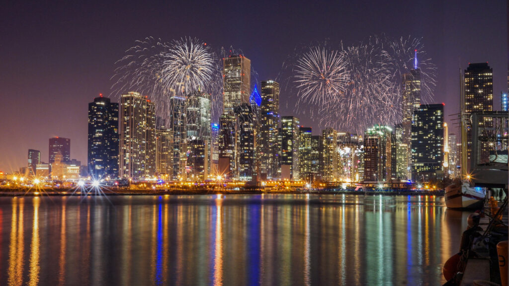 Chicago Fireworks Cruise Sail into the Night, with Sparkles in the Sky | 05/28/2025
