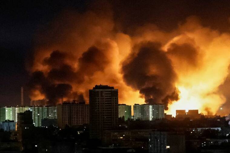 Russia launches largest air attack on Ukraine, kills at least 12 people