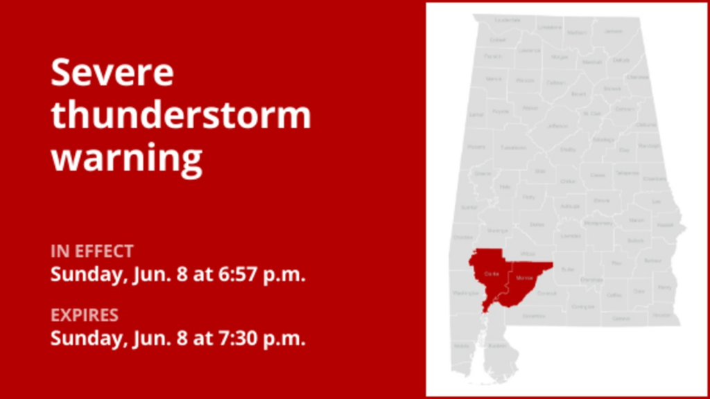 Update: Damaging winds and quarter-sized hail forecast with thunderstorms to hit Clarke and Monroe counties Sunday