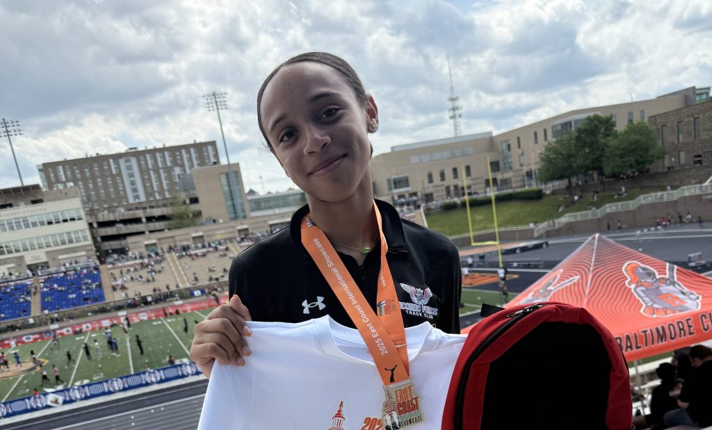 13-year-old Maryland track star stands out on national stage
