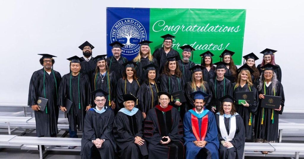 Millard College celebrates graduates, recognizes community partners and honorary alumnus