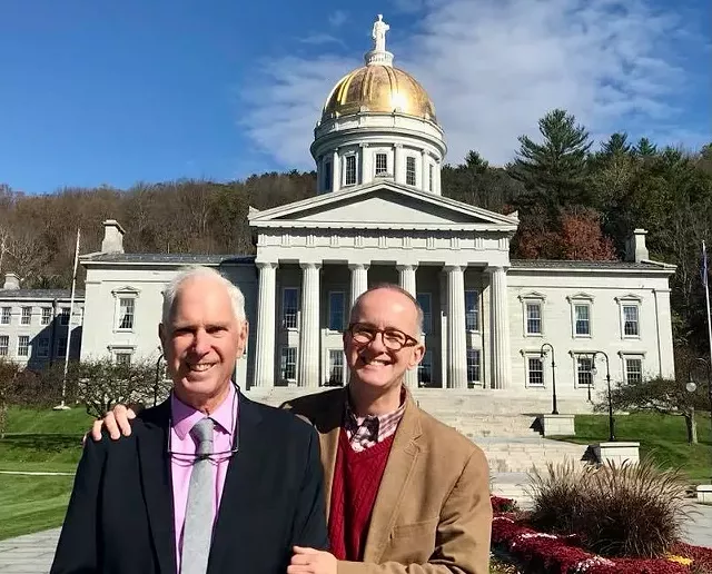 Stan Baker and Peter Harrigan in 2017 - COURTESY