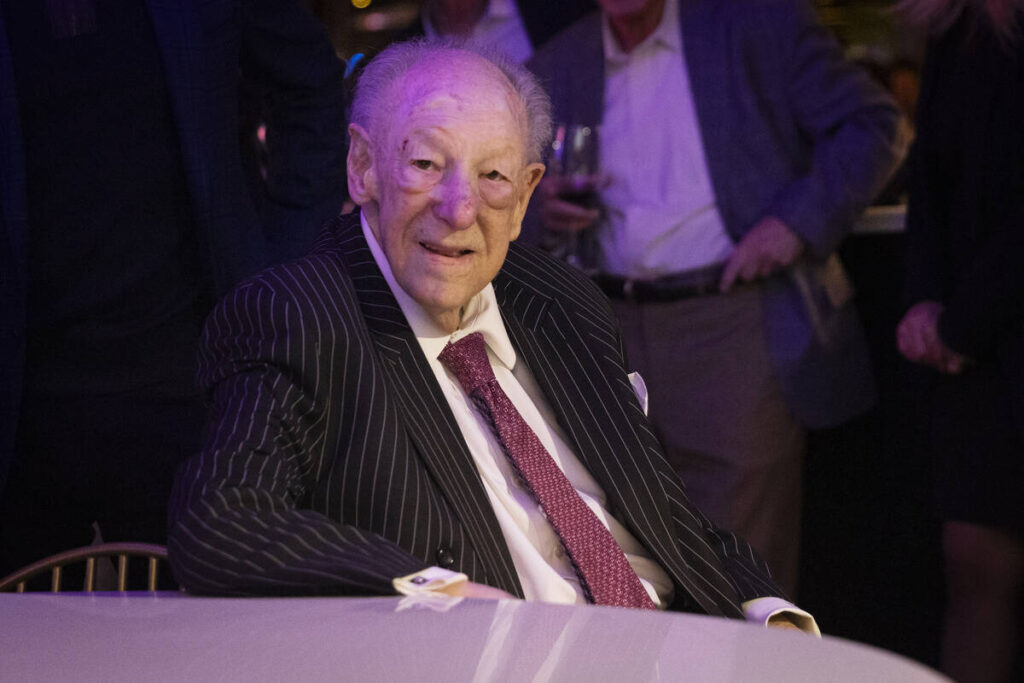 Former Las Vegas Mayor Oscar Goodman looks on before an "Oscar's DInner" series event ...