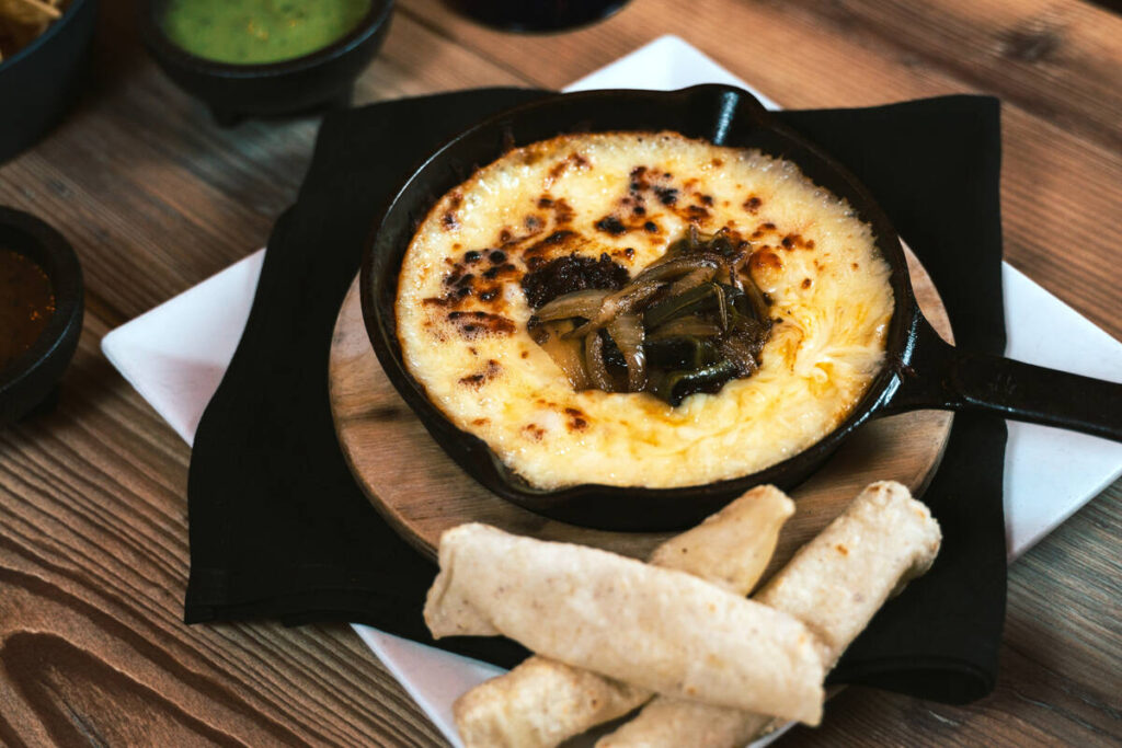 Signature queso fundido from Leticia's Cocina & Cantina, which is set to open a location in sum ...