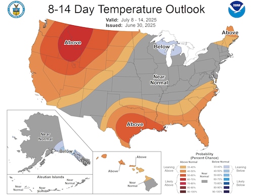 8-14 day temperature outlook