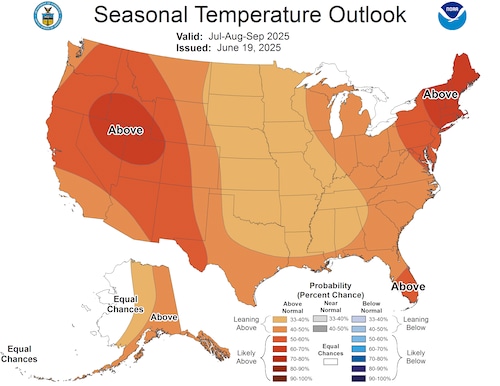 Seasonal temperature outlook