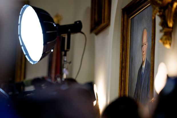 WASHINGTON, DC – JULY 08: A portrait of former President...