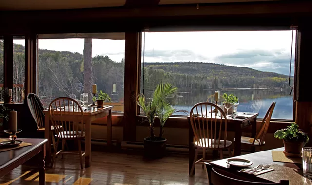 View from the dining room at Auberge Saint-Mathieu - COURTESY OF EMILIE LAPOINTE