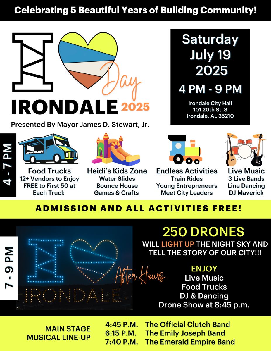 Poster for I Love Irondale Day 2025