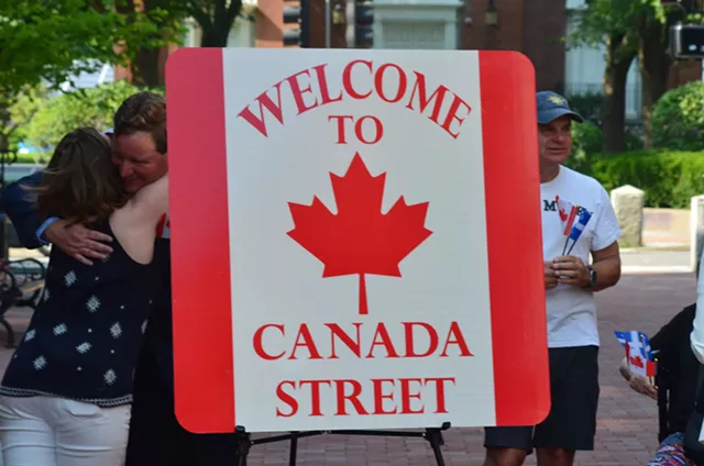 "Welcome to Canada Street" sign - SAM HARTNETT ©️ SEVEN DAYS