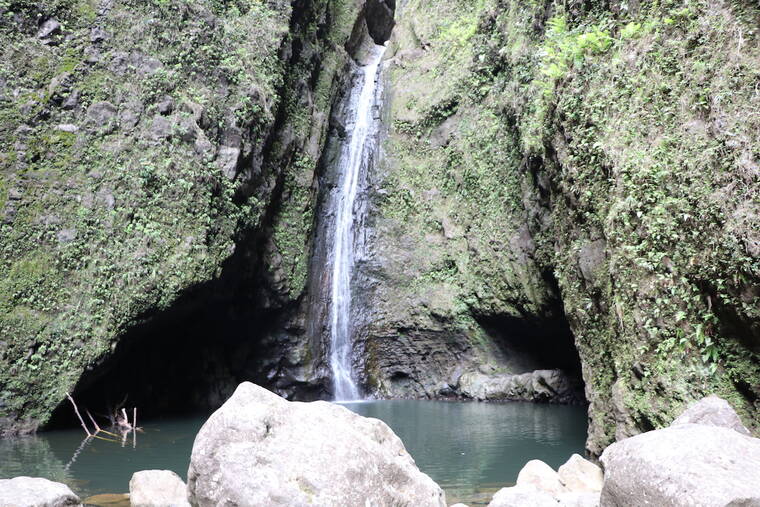 COURTESY DLNR
                                Sacred Falls, also known as Kaliuwaa Falls in Hauula, has been closed since a deadly rockslide on Mothers Day in 1999 resulted in eight deaths and injured numerous others.