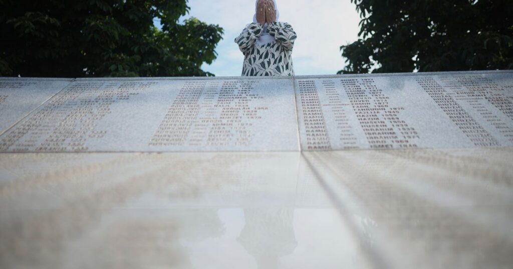 Photos of the 30th anniversary of Srebrenica as 7 newly identified victims are laid to rest
