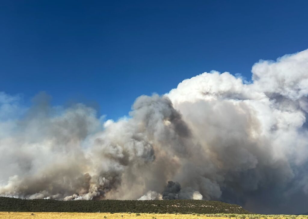 Wildfire forces partial evacuation in La Sal