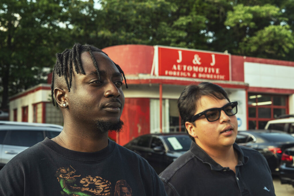 Raleigh natives rapper Lesthegenius and DJ Ricky Ricardo. Photo coredit: TilDeathDoUsArt