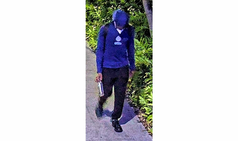 COURTESY HPD
Surveillance image of the suspect.