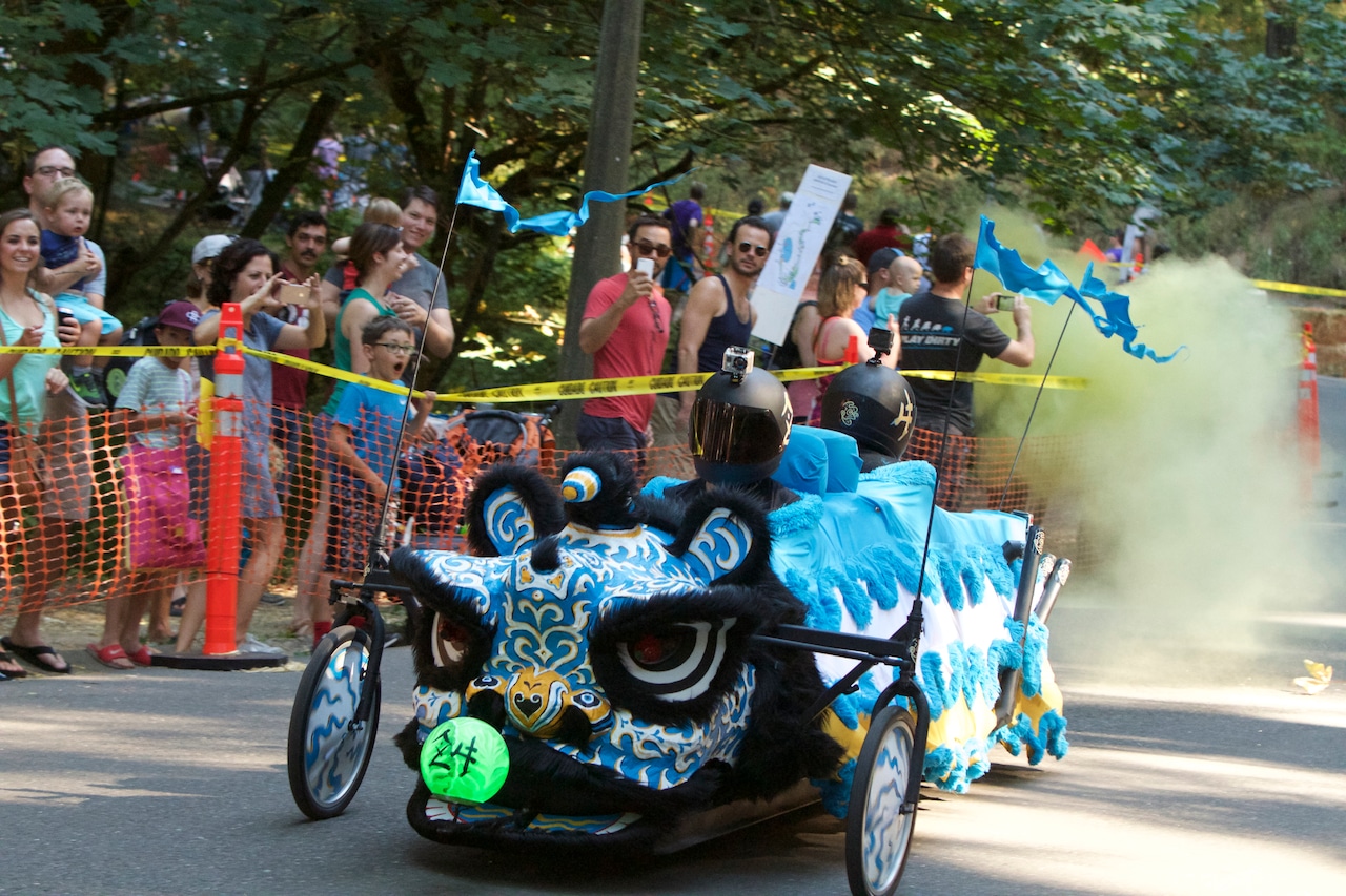 Images from prior year's Portland Adult Soap-box Derby