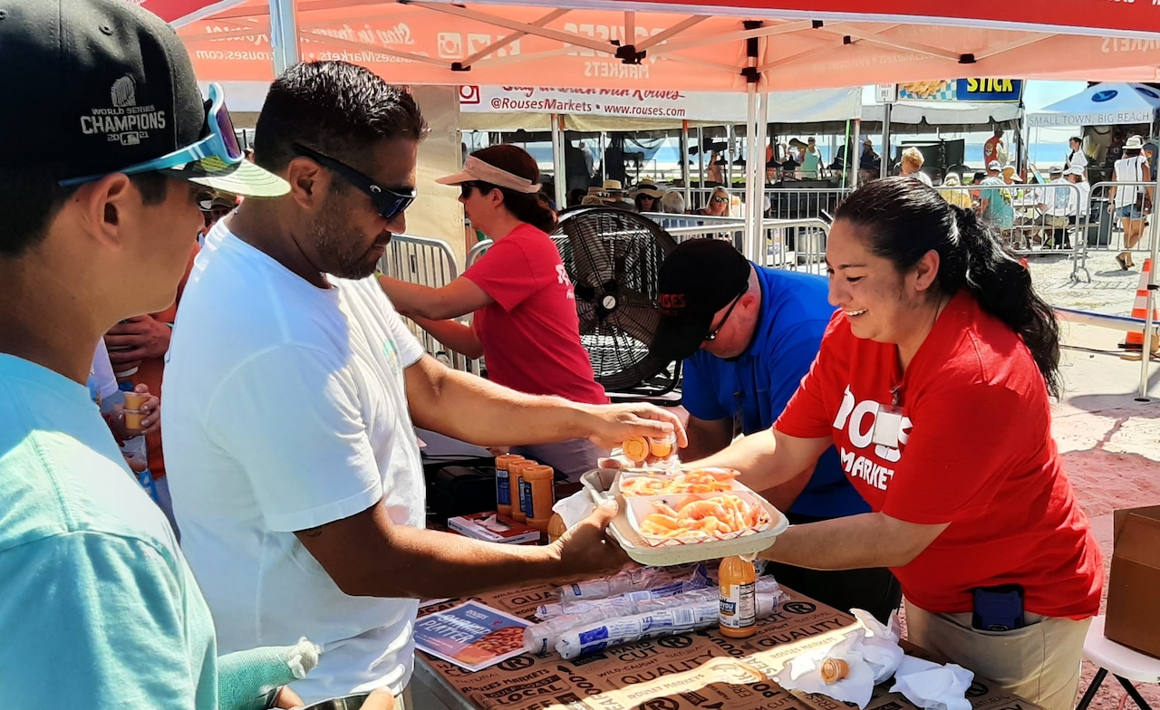 The National Shrimp Festival in Gulf Shores had a strong opening on Thursday, Oct. 6, returning after two lost years.