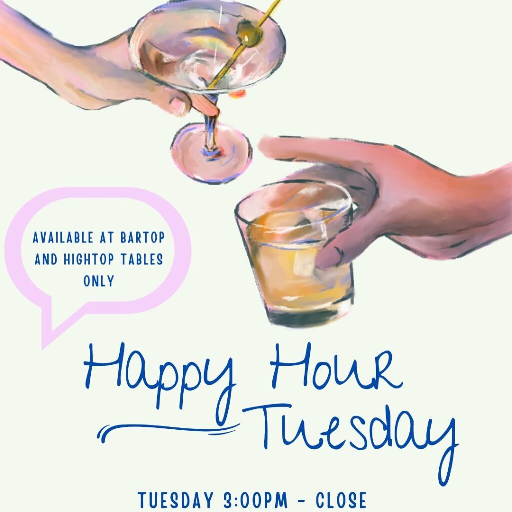 Happy Hour Tuesdays – Happy hour all Night! – Event_Image [EVENT]