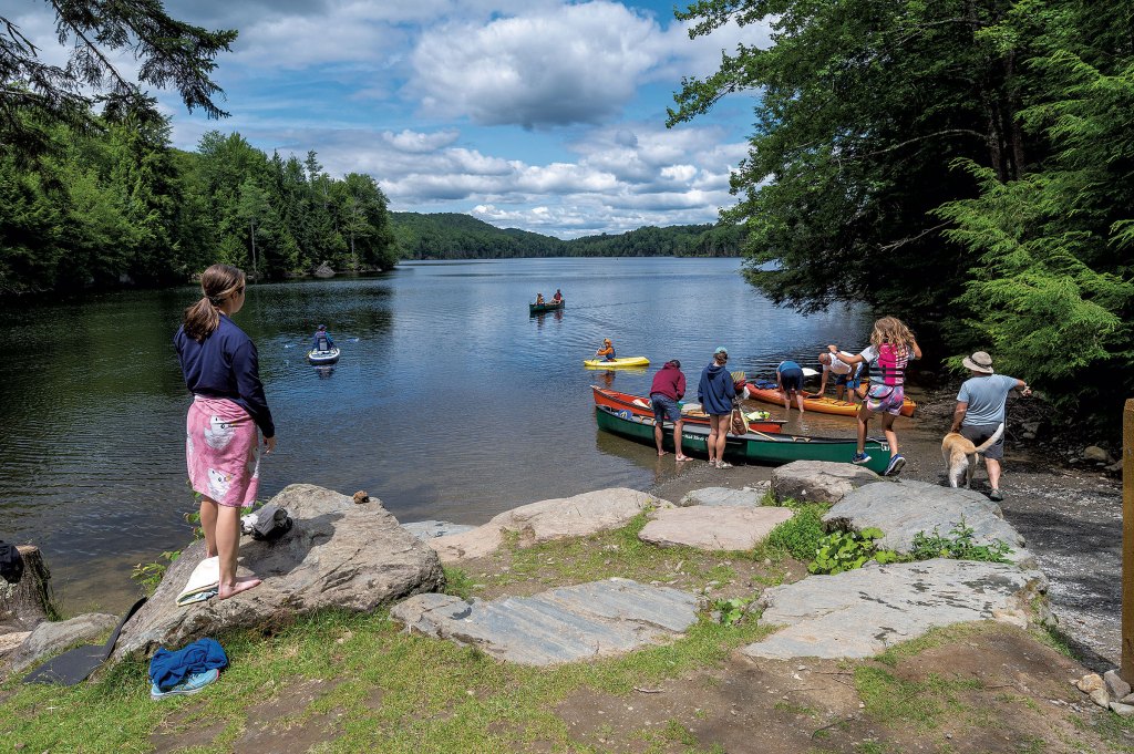 The boat launch at Green River Reservoir State Park