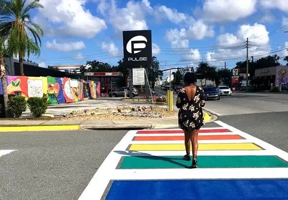 Crews finish installing Orlando’s new rainbow crosswalk near Pulse
