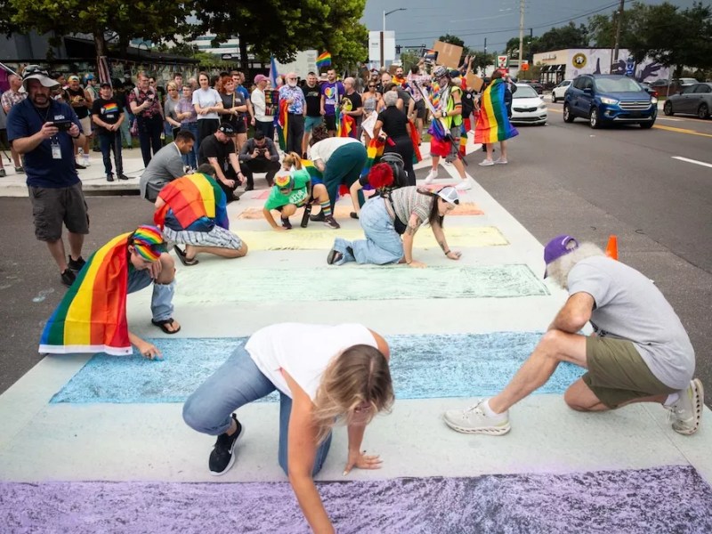 Gov. DeSantis calls crosswalk outside a mass shooting memorial ‘political’