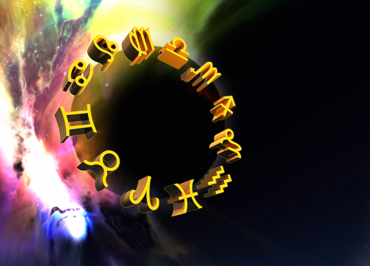 Astrological symbols, illustration