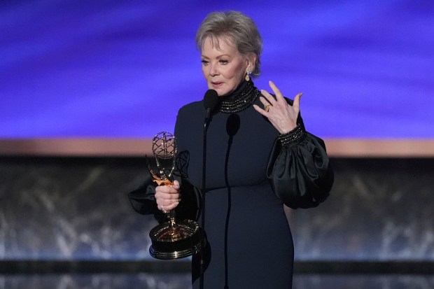Jean Smart accepts the award for outstanding lead actress in...