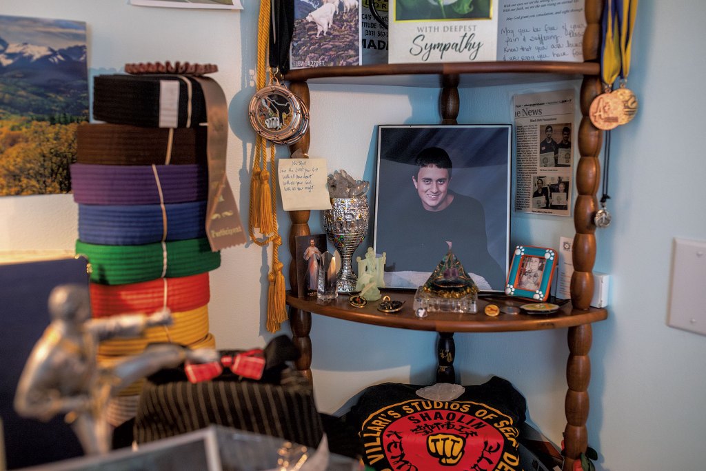 A memorial to Aaron at Real LaRoche's house