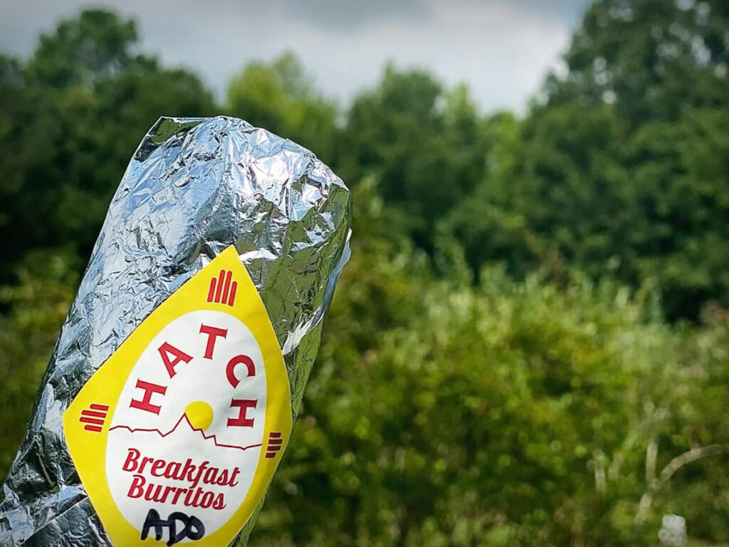 A Hatch breakfast burrito. Photo courtesy of Talitha Benjamin.