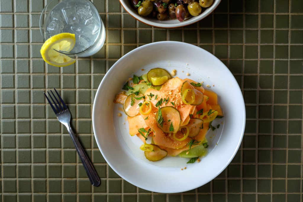 Pickled melon salad at Big Spruce