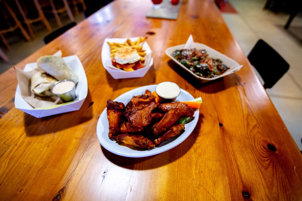 Chicken wings at the Press House Pub