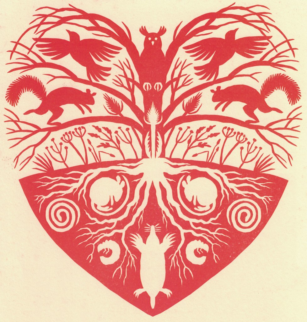 Earth Heart. Artwork by Allan Troxler. 