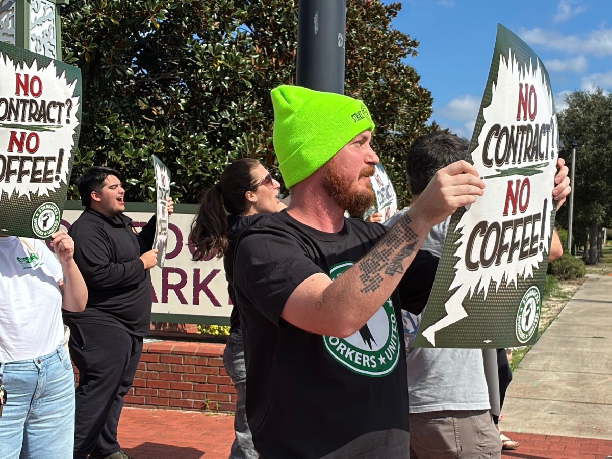 ‘Just practicing for a just contract’: Starbucks workers in Central Florida prepare for potential strike