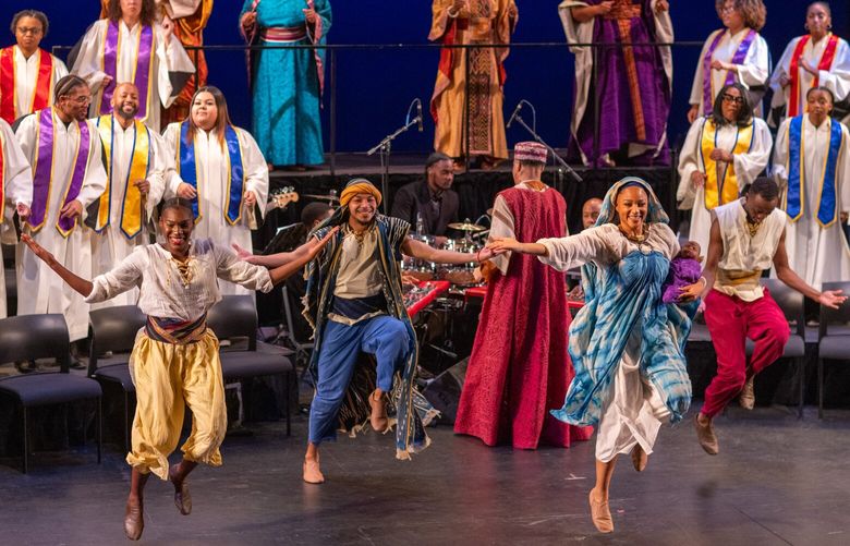 Expect plenty of joyful noise from the cast and choir of Langston Hughes’s gospel song-play “Black Nativity,” which returned to Intiman Theatre in 2023 after a 10-year hiatus.