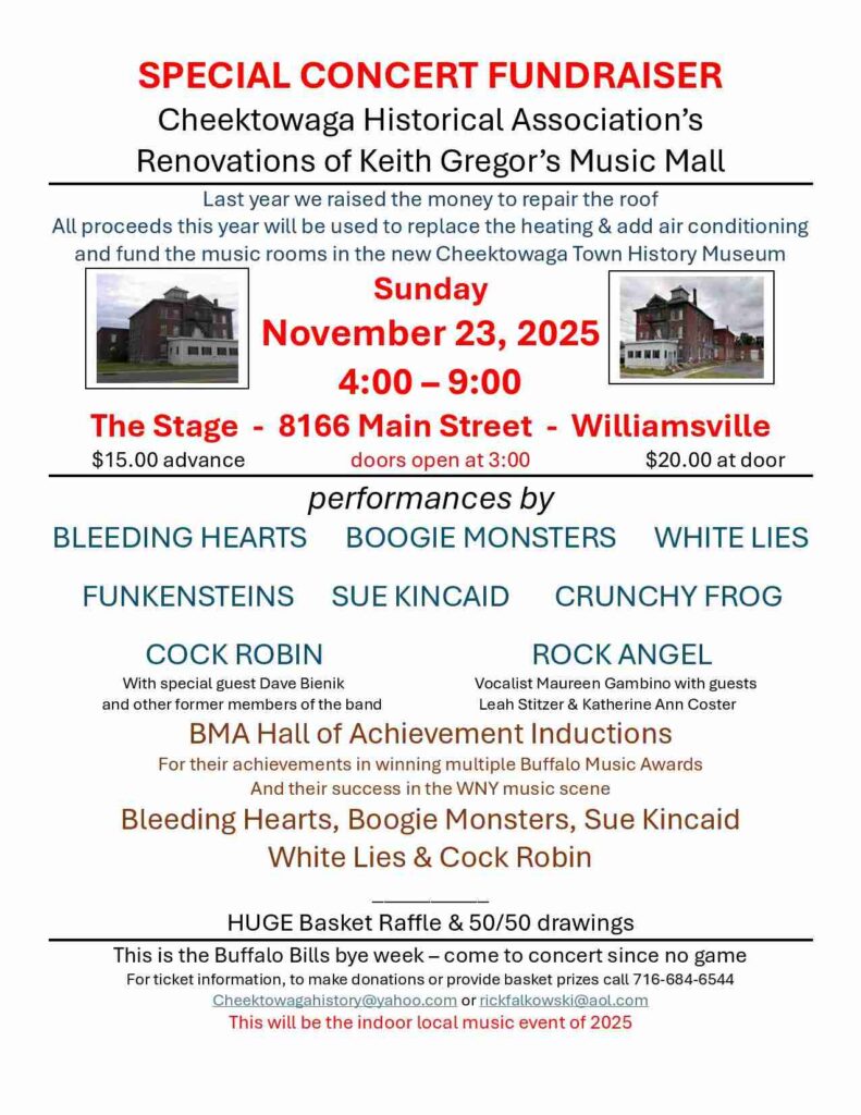 Cheektowaga Historical Association Museum Fundraiser