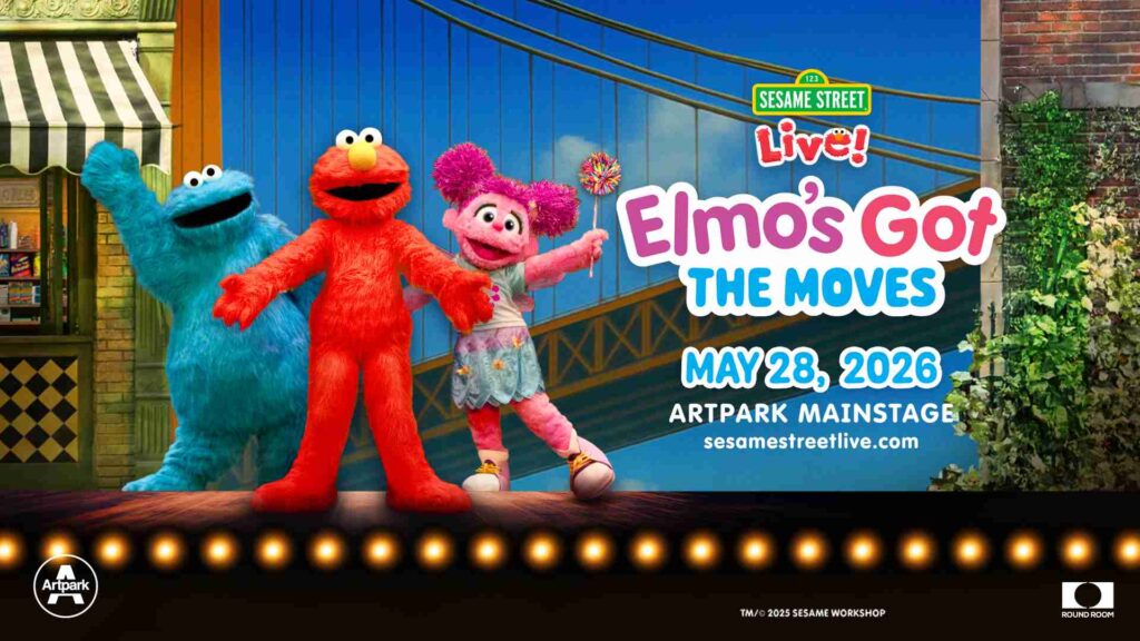 Elmo’s Got The Moves, A Brand-New Sesame Street Live Production Premiering This Spring At The Artpark Mainstage Theater on May 28, 2026