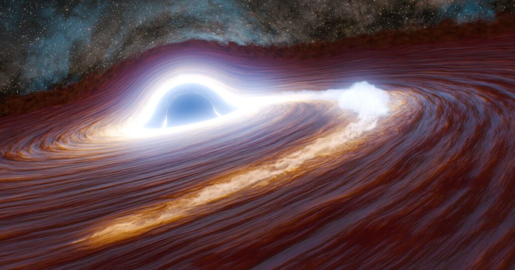 Scientists spot the brightest flare yet from a supermassive black hole